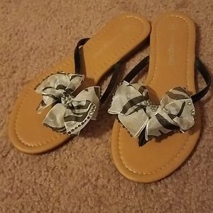 Charming Charlie Bow Sandals